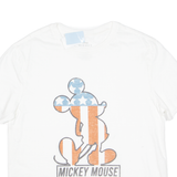 DISNEY Mickey Mouse Womens T-Shirt White USA M