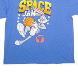 SPACE JAM Bugs Bunny Mens T-Shirt Blue USA 2XL