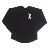 DISNEY Oversized Mens T-Shirt Black Long Sleeve USA S