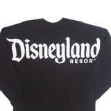 DISNEY Oversized Mens T-Shirt Black Long Sleeve USA S