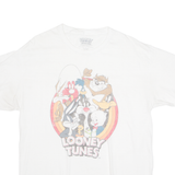 LOONEY TUNES Mens T-Shirt White USA L