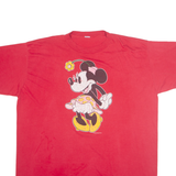 Minnie Mouse Womens T-Shirt Red USA 5XL