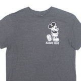DISNEY Mickey Mouse Womens T-Shirt Grey USA L
