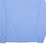 CHAMPION KUWAIT Mens T-Shirt Blue Long Sleeve L