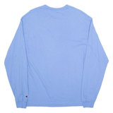 CHAMPION KUWAIT Mens T-Shirt Blue Long Sleeve L
