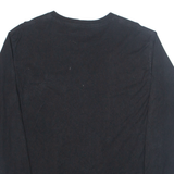 CHAMPION Mens T-Shirt Black Long Sleeve M
