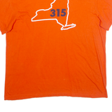 NIKE 315 NY Mens T-Shirt Orange USA XL