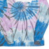 LEVI'S Tie Dye Mens T-Shirt Blue Long Sleeve M