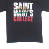 CHAMPION ST MARYS COLLEGE California Mens T-Shirt Black USA M