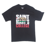CHAMPION ST MARYS COLLEGE California Mens T-Shirt Black USA M