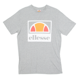 ELLESSE Mens T-Shirt Grey Crew Neck S