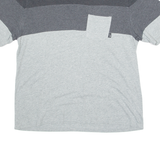 NIKE Mens T-Shirt Grey V-Neck L