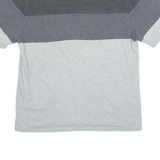 NIKE Mens T-Shirt Grey V-Neck L