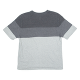 NIKE Mens T-Shirt Grey V-Neck L