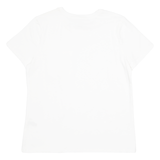 CALVIN KLEIN Womens T-Shirt White Crew Neck M