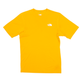 THE NORTH FACE Mens T-Shirt Orange Crew Neck XS