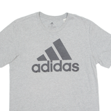 ADIDAS Mens T-Shirt Grey Crew Neck S