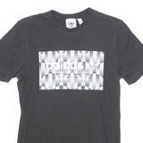 ADIDAS ORIGINALS Mens T-Shirt Black Crew Neck XS