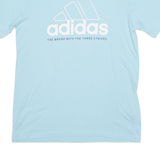 ADIDAS Mens T-Shirt Blue Crew Neck S