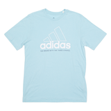ADIDAS Mens T-Shirt Blue Crew Neck S