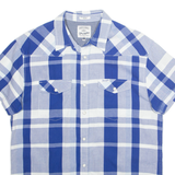 WRANGLER Mens Shirt Blue Plaid M