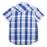 WRANGLER Mens Shirt Blue Plaid M