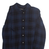 DIESEL Mens Shirt Black Plaid Long Sleeve S
