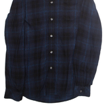 DIESEL Mens Shirt Black Plaid Long Sleeve S