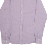 BEN SHERMAN Mens Shirt Blue Gingham Long Sleeve M
