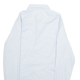 TOMMY HILFIGER Slim Fit Mens Plain Shirt Blue Long Sleeve XS