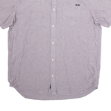 VANS Classic Fit Mens Plain Shirt Purple L