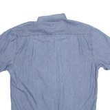 WRANGLER Mens Plain Shirt Blue M