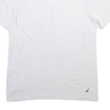 NAUTICA Mens T-Shirt White V-Neck M