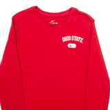 NIKE Ohio State Mens T-Shirt Red Long Sleeve USA S