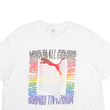 PUMA Mens T-Shirt White 2XL