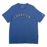 CHAMPION Mens T-Shirt Blue L
