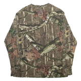 MOSSY OAK Forest Camo Mens T-Shirt Beige Long Sleeve XL