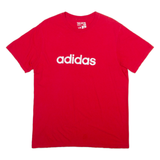 ADIDAS Mens T-Shirt Red L