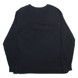 NIKE Mens T-Shirt Black Long Sleeve XL