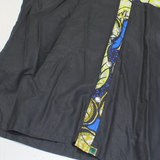 Womens Printed Shirt Black High Neck M