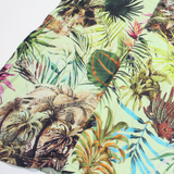 Womens Printed Shirt Green Collared Floral M