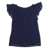 MONSOON Womens Blouse Blue UK 8