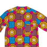 Womens Printed Shirt Maroon Crazy Pattern M