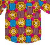 Womens Printed Shirt Maroon Crazy Pattern M