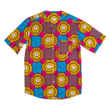 Womens Printed Shirt Maroon Crazy Pattern M