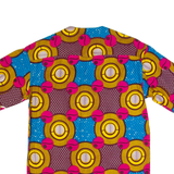 Womens Printed Shirt Maroon Crazy Pattern M