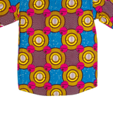 Womens Printed Shirt Maroon Crazy Pattern M