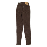 LEVI'S 498 Womens Jeans Brown Slim Skinny 90s W22 L30