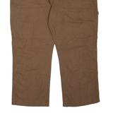 DICKIES Carpenter Workwear Mens Jeans Brown Regular Straight W40 L26