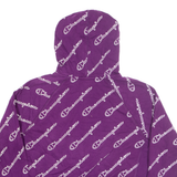 CHAMPION Womens Purple Hoodie XL